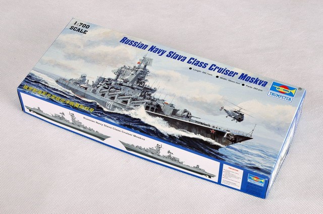 Trumpeter 05720 1/700 Scale Russian Navy Slava Class Cruiser Moskva Warship Assembly Model Kits