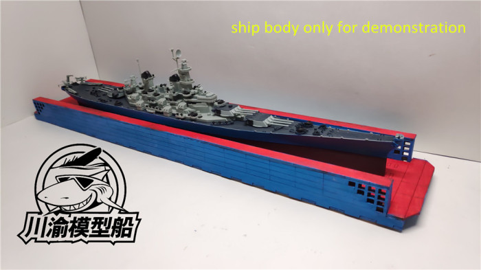 1/700 Scale Modern Shipyard Dockyard Diorama Platform DIY Scene Wooden Assembly Model Kit TMW00008