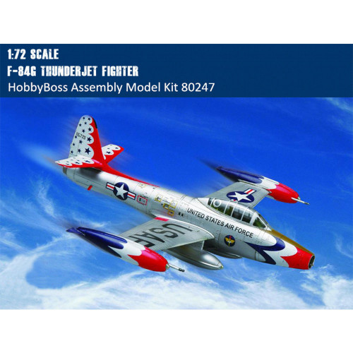 HobbyBoss 80247 1/72 Scale F-84G Thunderjet Fighter Military Plastic Aircraft Assembly Model Kits