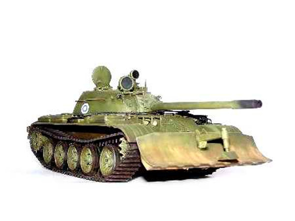 Trumpeter 00313 1/35 Scale T-55 Model 1958 with BTU-55 Military Plastic Assembly Tank Model Kit