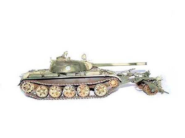 Trumpeter 00341 1/35 Scale Finnish Army T-55 with KMT-5 Military Plastic Assembly Tank Model Kits