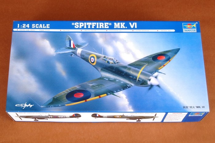 Trumpeter 02413 1/24 Scale Spitfire Mk.VI Military Plastic Aircraft Assembly Model Kit