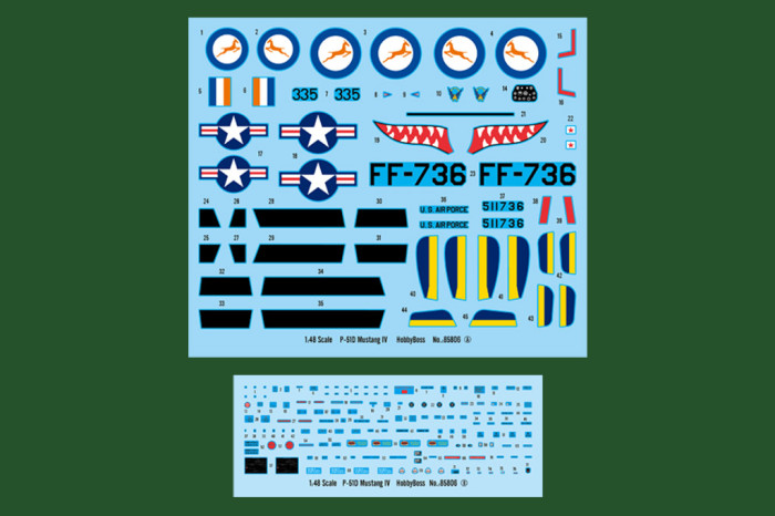 HobbyBoss 85806 1/48 Scale P-51D Mustang IV Fighter Military Plastic Aircraft Assembly Model Kit