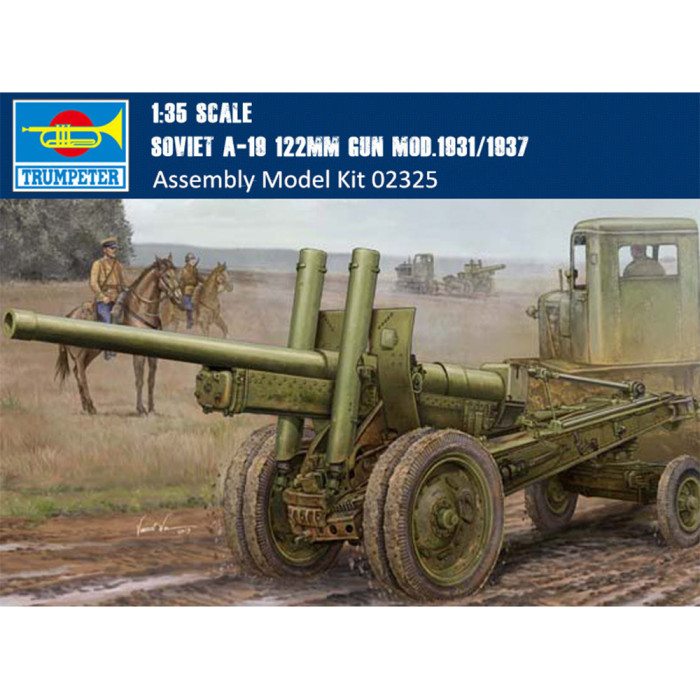 Trumpeter 02325 1/35 Scale Soviet A-19 122mm Gun Mod.1931/1937 Military Plastic Assembly Model Kits