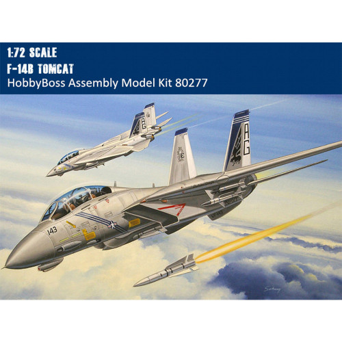 HobbyBoss 80277 1/72 Scale F-14B Tomcat Fighter Military Plastic Aircraft Assembly Model Building Kits