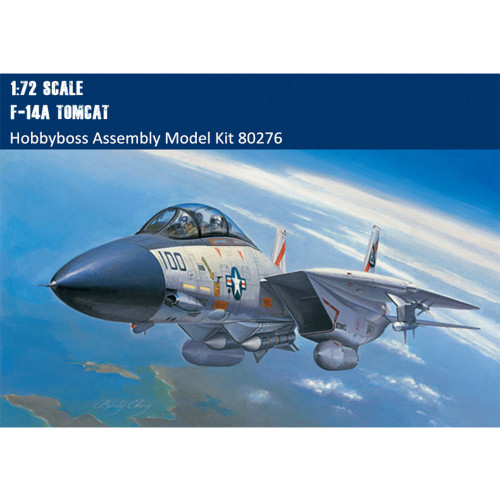 HobbyBoss 80276 1/72 Scale F-14A Tomcat Fighter Military Aircraft Assemblly Model Building Kits