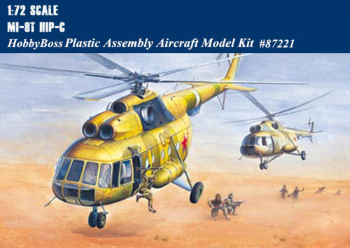 HobbyBoss 87221 1/72 Scale Mi-8T Hip-C Helicopter Military Plastic Aircraft Assembly Model Building Kits