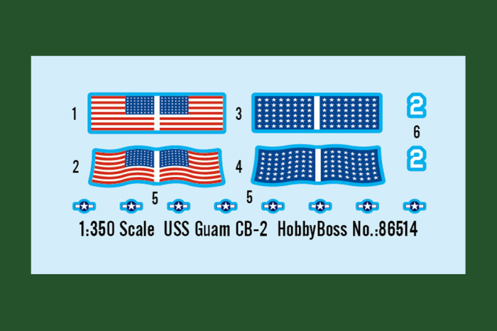 HobbyBoss 86514 1/350 Scale USS Guam CB-2 Warship Military Plastic Assembly Model Building Kits