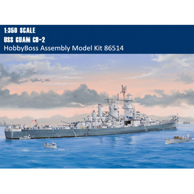 HobbyBoss 86514 1/350 Scale USS Guam CB-2 Warship Military Plastic Assembly Model Building Kits