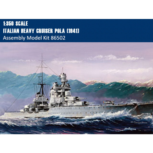 HobbyBoss 86502 1/350 Scale Italian Heavy Cruiser Pola 1941 Military Plastic Assembly Model Building Kits