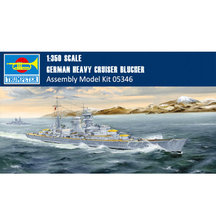 Trumpeter 05346 1/350 Scale German Heavy Cruiser Blucher Military Plastic Assembly Model Kit