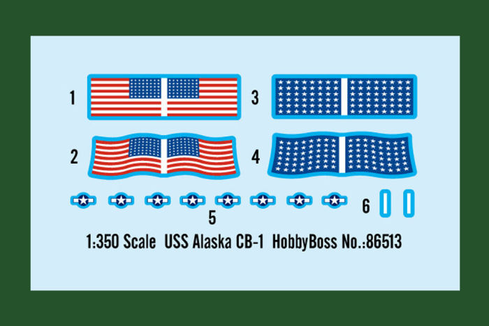 HobbyBoss 86513 1/350 Scale USS Alaska CB-1 Warship Military Assembly Model Kit
