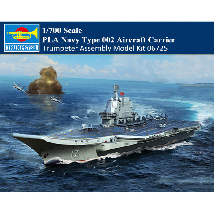 Trumpeter 06725 1/700 Scale PLA Navy Type 002 Aircraft Carrier Military Plastic Assembly Model Kit