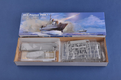 HobbyBoss 82005 1/200 Scale USS Pegasus PHM-1 Hydrofoil Craft Boat Military Plastic Assembly Model Kit
