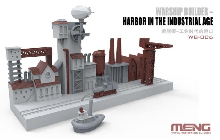 Meng WB-006 Harbor in The Industrial Age Q Edition Plastic Assembly Model Kit
