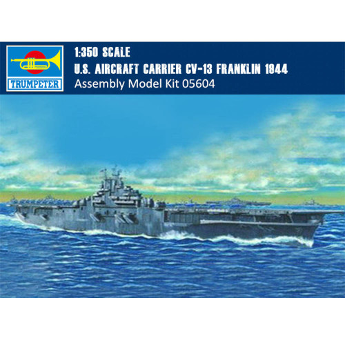 Trumpeter 05604 1/350 Scale US Aircraft Carrier CV-13 Franklin 1944 Military Plastic Assembly Model Kits