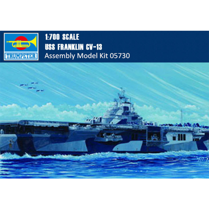 Trumpeter 05730 1/700 Scale USS FRANKLIN CV-13 Military Plastic Assembly Model Kits