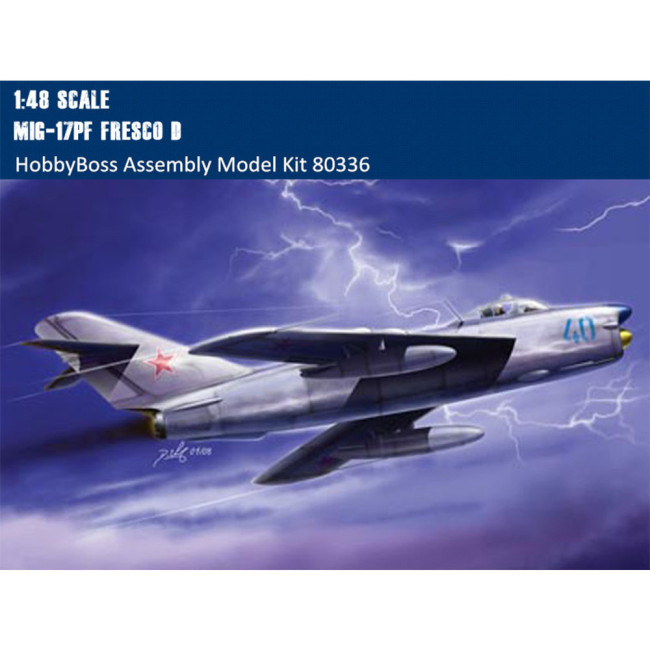 HobbyBoss 80336 1/48 Scale MiG-17PF Fresco D Fighter Military Plastic Aircraft Assembly Model Ktis
