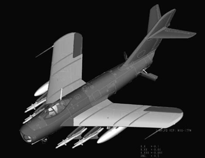 HobbyBoss 80337 1/48 Scale MiG-17 PFU Fresco E Fighter Military Plastic Aircraft Assembly Model Ktis