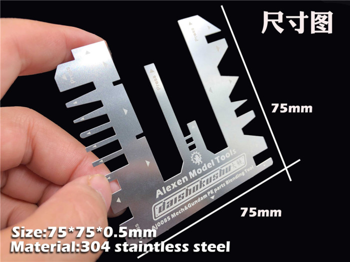 Tanks Ships Photo Etched Parts Bending Folding Tool Hand Pressure Auxiliary Ruler AJ0085