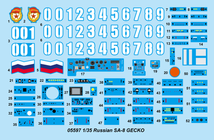 Trumpeter 05597 1/35 Scale Russian SA-8 GECKO Military Plastic Assembly Model Kit