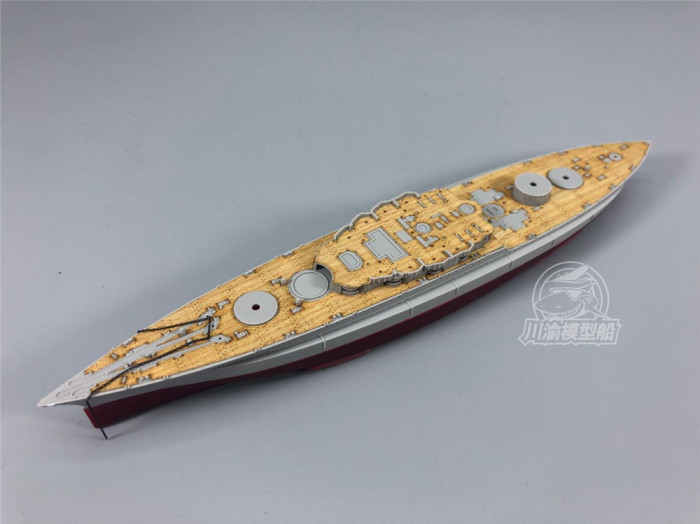 1/700 Scale Wooden Deck for Trumpeter 05769 USS Maryland BB-46 1941 Ship Model CY700045