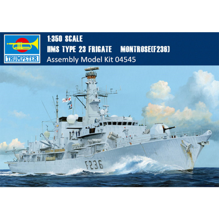 Trumpeter 04545 1/350 Scale HMS TYPE 23 Frigate – Montrose(F236) Military Plastic Assembly Ship Model Kits