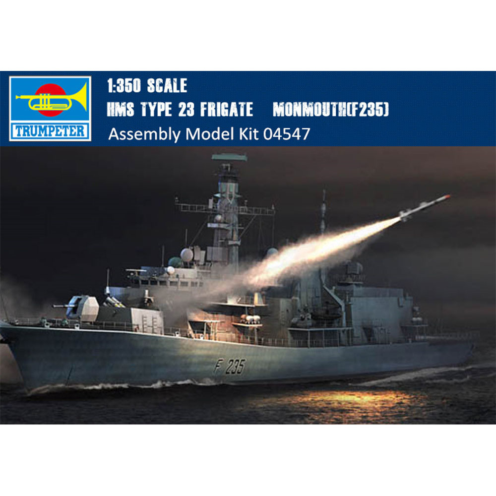 Trumpeter 1/350 04547 HMS Monmouth F235 "Type 23 Frigate" Static model 