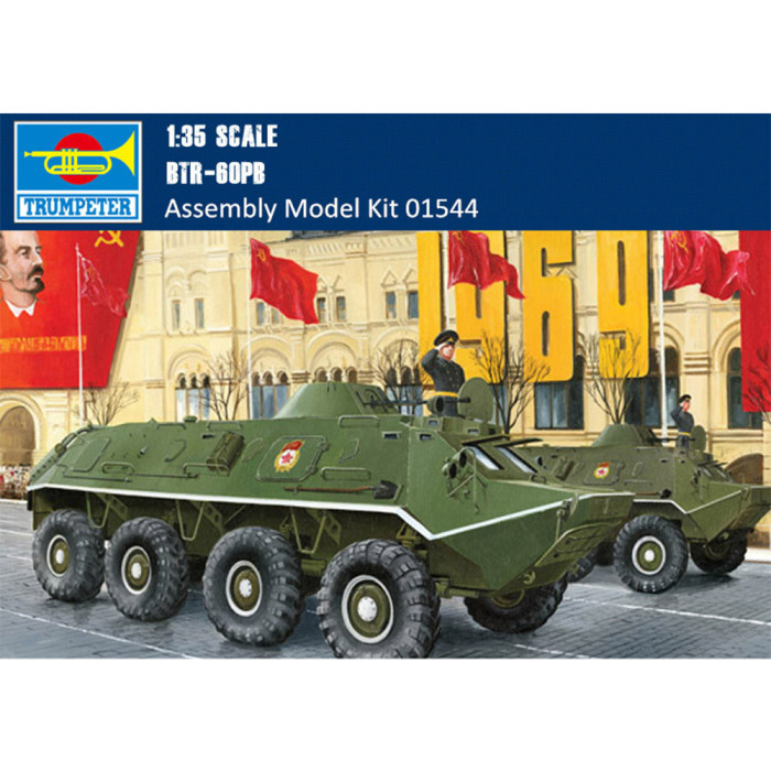 Trumpeter 01544 1/35 Scale Russian BTR-60PB Military Plastic Assembly Model Kits