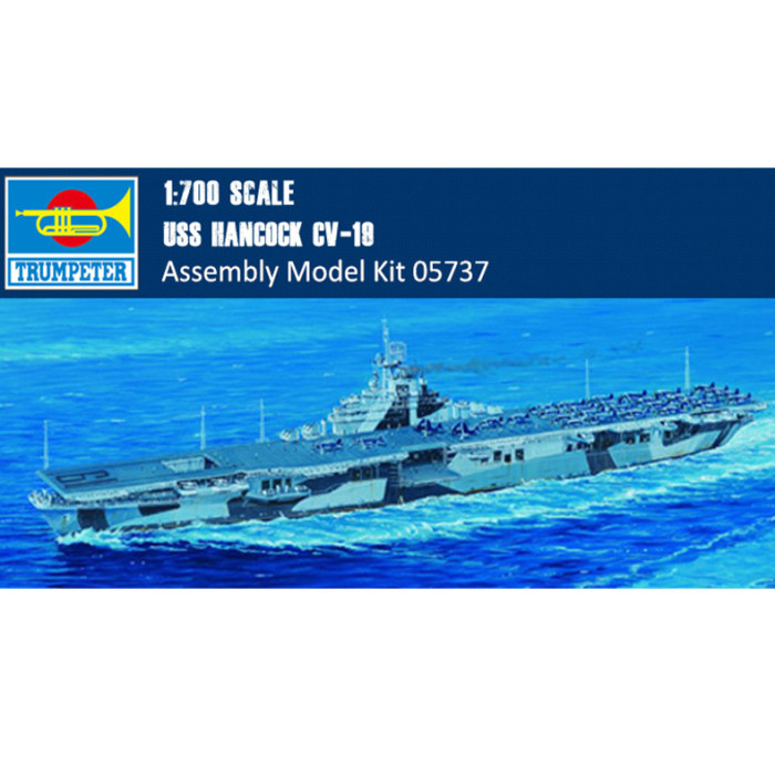 Trumpeter 05737 1/700 Scale USS Hancock CV-19 Aircraft Carrier Military Plastic Assembly Model Kits