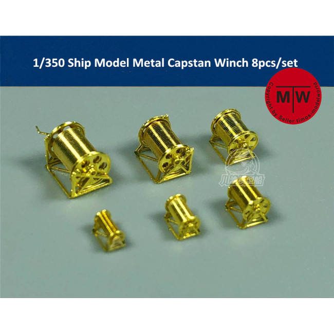 1/350 Scale Ship Model Metal Capstan Winch Assembly Model Kt CYG015 8pcs/set