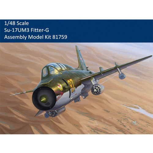 HobbyBoss 81759 1/48 Scale Su-17UM3 Fitter-G Fighter-Bomber Military Plastic Assembly Aircraft Model Kits