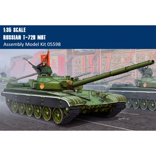 Trumpeter 05598 1/35 Scale Russian T-72B MBT Military Plastic Tank Assembly Model Kits