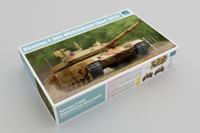 Trumpeter 09524 1/35 Scale Russian T-90S Modernized (Mod 2013) Military Tank Assembly Model Kits