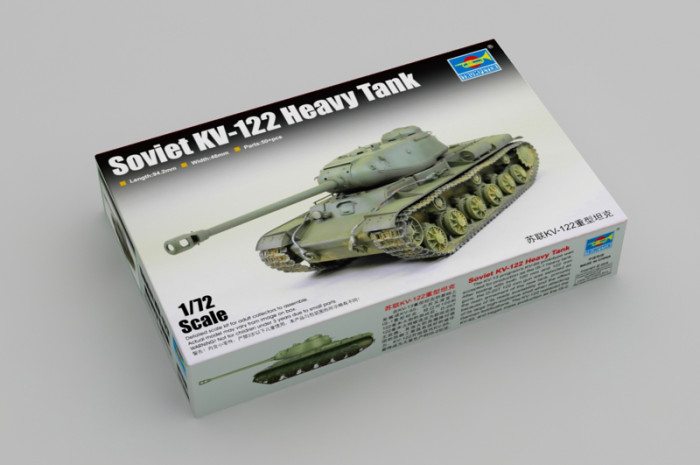 Trumpeter 07128 1/72 Scale Soviet KV-122 Heavy Tank Military Plastic Assembly Model Kits