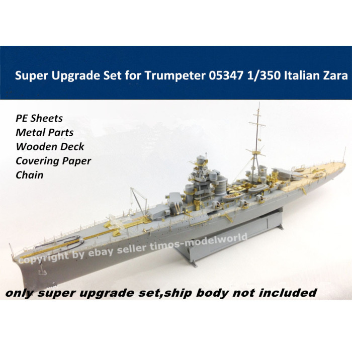Super Upgrade Set for Trumpeter 05347 1/350 Scale Italian Zara Assembly Model Kit S350003