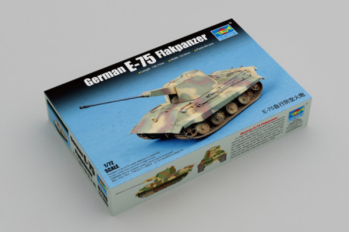 Trumpeter 07126 1/72 Scale German E-75 Flakpanzer Military Plastic Assembly Model Kits