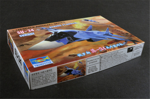 Trumpeter 01329 1/144 Scale SUKHOI SU-34 Strike Flanker Fighter-Bomber Military Plastic Aircraft Assembly Model Kits