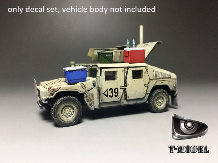 T-Model TK72015 1/72 Scale US M1114 & Equipment Model Decal Set