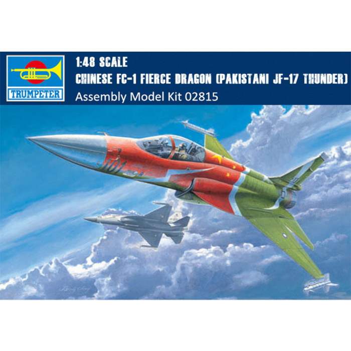 Trumpeter 02815 1/48 Scale Chinese FC-1 Fierce Dragon(Pakistani JF-17 Thunder) Fighter Aircraft Assembly Model Kits