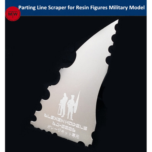 Alexen Model Parting Line Scraper Hand Tool for Resin Soldier Figures Military Model Hobby Kits AJ0006