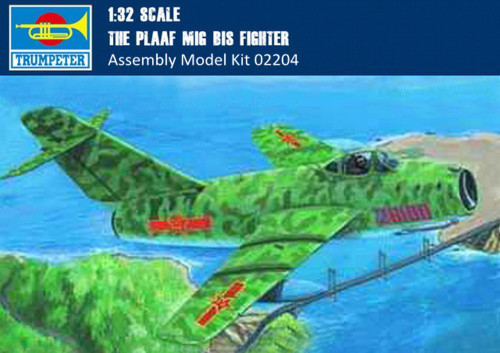 Trumpeter 02204 1/32 Scale The PLAAF MIG-15 bis Fighter Military Plastic Assembly Aircraft Model Kits
