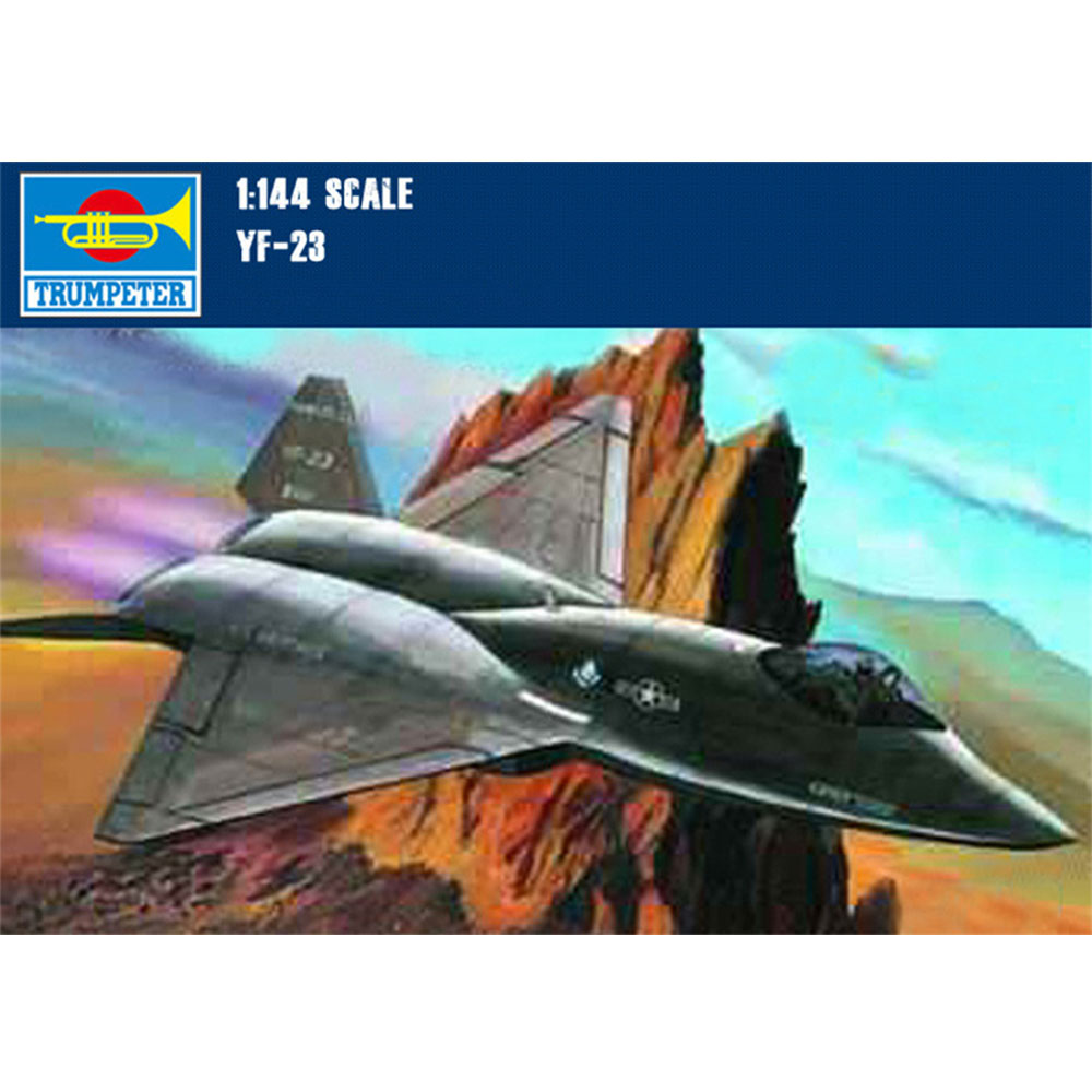 US$ 6.89 - Trumpeter 01332 1/144 Scale USA YF-23 LightningⅡ Fighter  Military Plastic Aircraft Assembly Model Kits - www.timosmodelworld.com