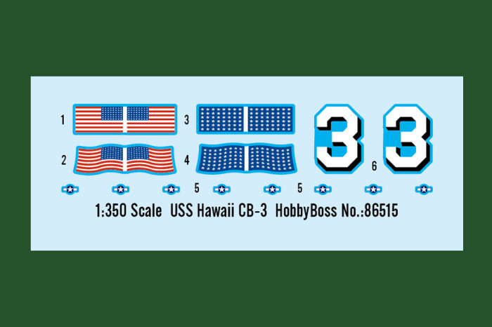HobbyBoss 86515 1/350 Scale USS Hawaii CB-3 Military Plastic Assembly Model Kits