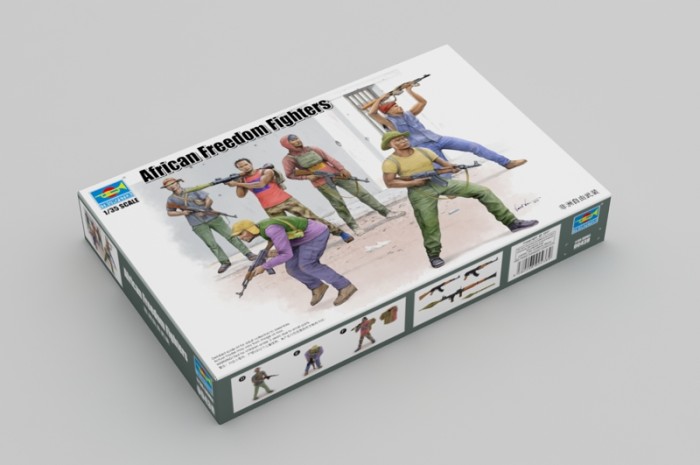 Trumpeter 00438 1/35 Scale African Freedom Fighters Military Soldiers Figures Plastic Assembly Model Kits