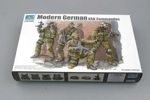 Trumpeter 00422 1/35 Scale Modern German KSK Commandos Assembly Military Soldiers Figures Model Kits