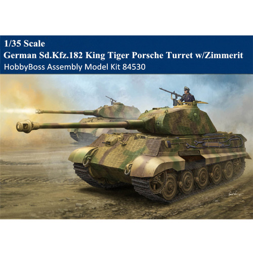 HobbyBoss 84530 1/35 Scale German Sd.Kfz182 King Tiger Turret w/Zimmerit Plastic Assembly Model Kits