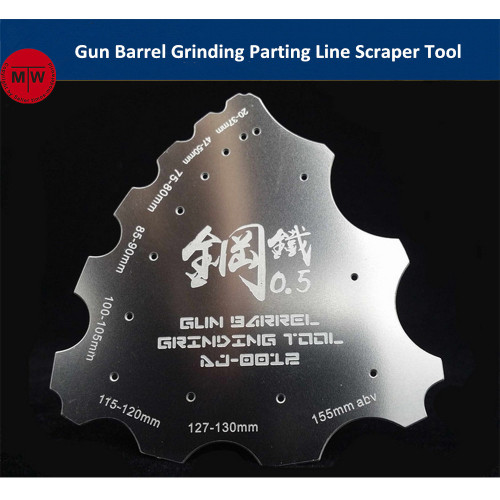 Gun Barrel Grinding Parting Line Scraper Hand Tool General Use for Military Model Hobby Kits AJ0012