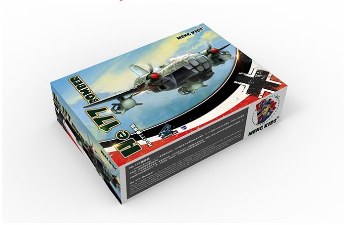 MENG Kids mPLANE-003 He-177 Bomber Q Edition Plastic Aircraft Airplane Assembly Model Kits