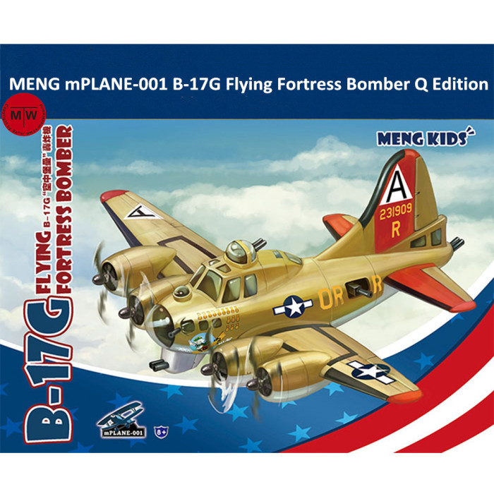 MENG mPLANE-001 B-17G Flying Fortress Bomber Q Edition Plastic Aircraft Airplane Assembly Model Kits